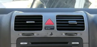 VW Golf 5 V Lüftungsdüse Düse Lüftung Blende edelstahl V80 Dekor silber - Bild 2