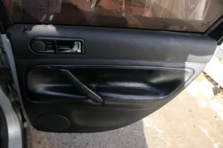 4x Passat 3B Türverkleidung Verkleidung Tür vorne links rechts  - schwarz Leder - Bild 10