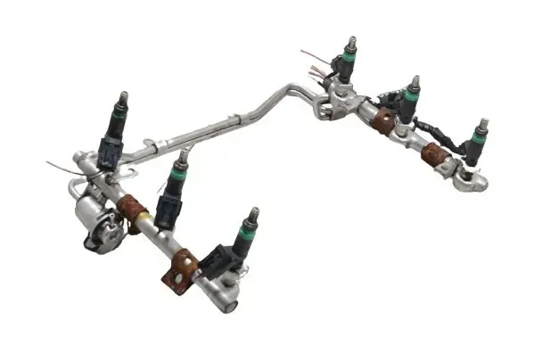 6x A6 4B 8E ASN 3,0 Einspritzdüsen Düsen + Leiste 06C133551 - Bild 1