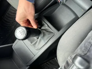 VW Polo 9N 9N3 Schaltknauf Schaltsack Schaltung 6Q1711113G United Leder schwarz - Bild 1