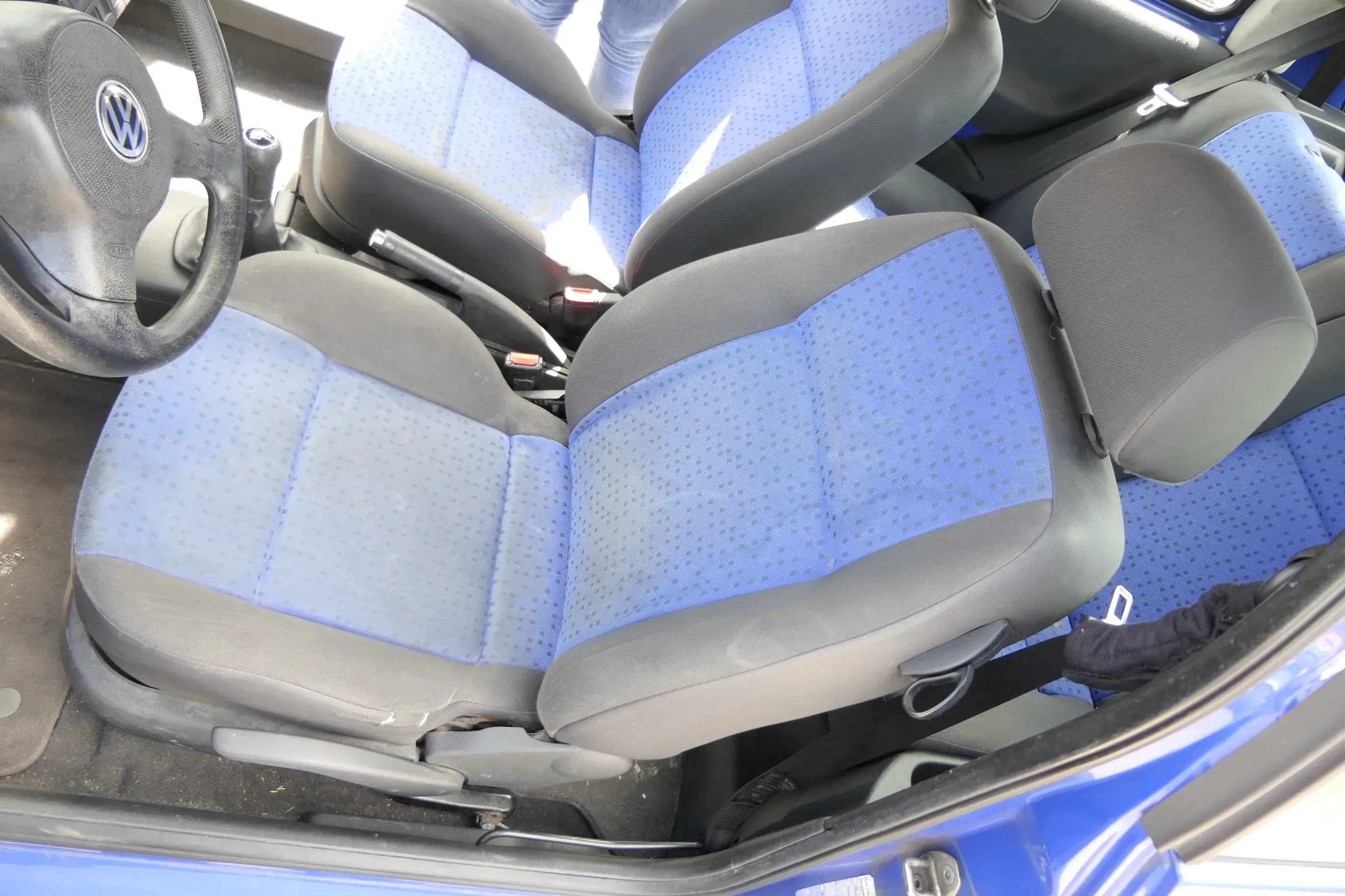Seat Arosa Lupo Sitz vorne links Fahrersitz Höhenverstellung blau schwarz - Bild 1