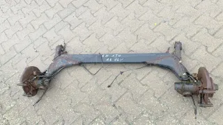 VW Polo 6N Achse hinten Hinterachse Achsträger mit ABS Scheibenbremse Scheibe - Bild 1