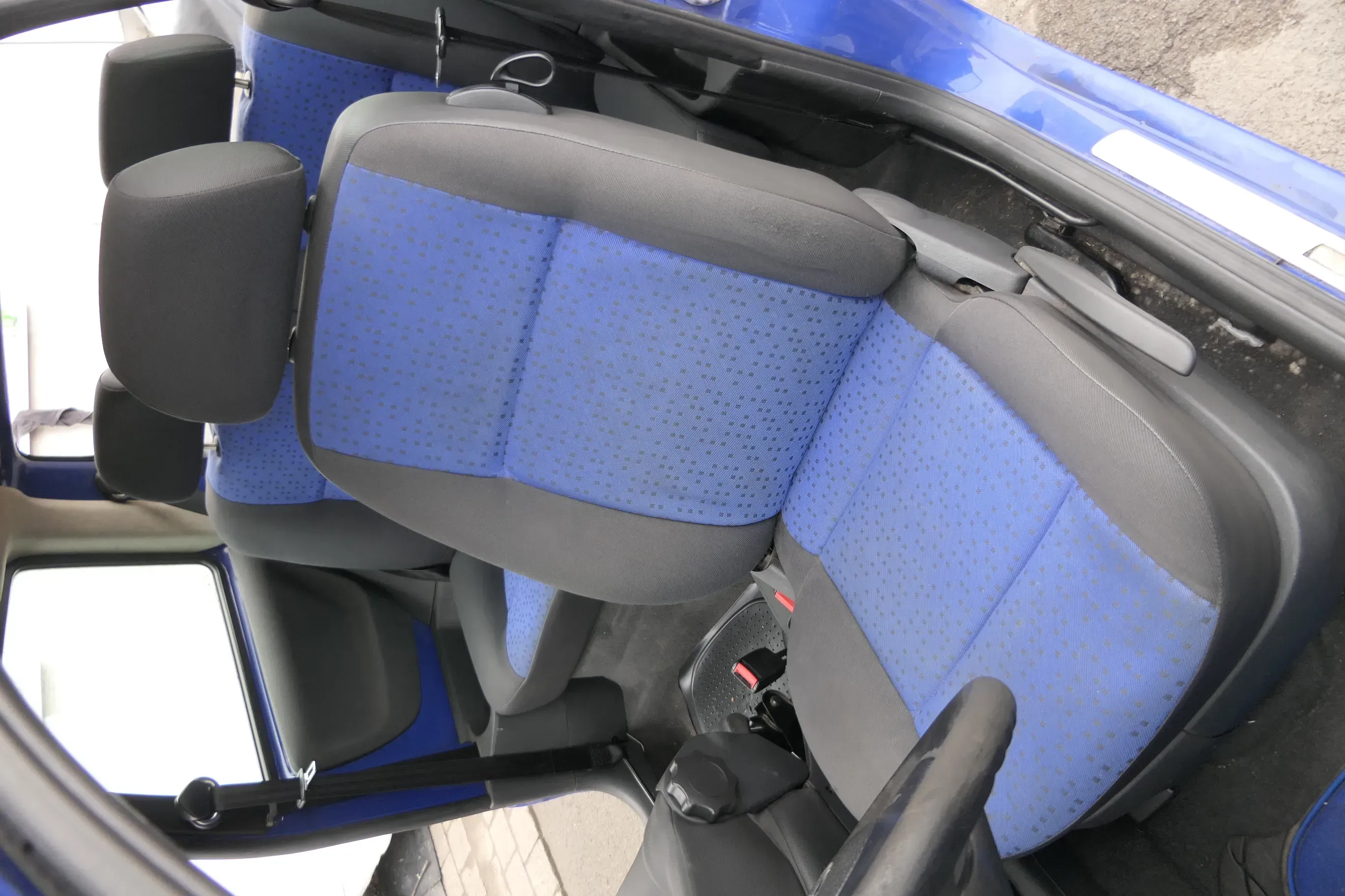 Seat Arosa Lupo Sitz vorne links Fahrersitz Höhenverstellung blau schwarz - Bild 1