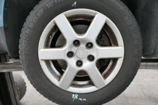 4x Audi A4 8E A6 4B Alufelgen 195/65R15 91H Winterreifen Reifen 4-7mm KBA 46659 - Bild 3