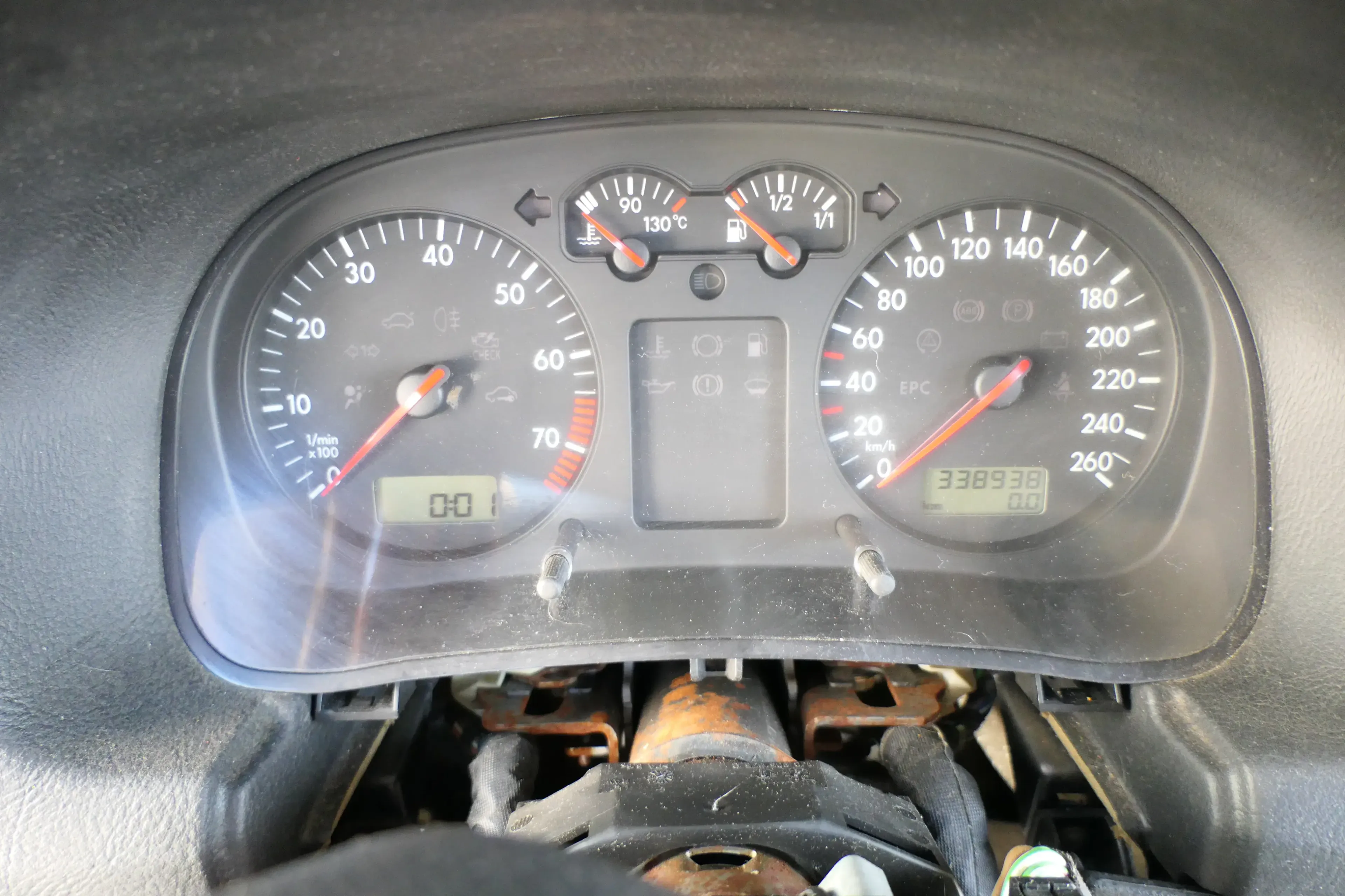 VW Golf 4 Tacho Tachometer Kombiinstrument 338.000km 1J0919881B 1,6-2,8 - Bild 1