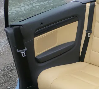 A4 8H Cabrio 8E B6 B7 1x Seitenverkleidung Verkleidung hinten rechts Leder gelb - Bild 1