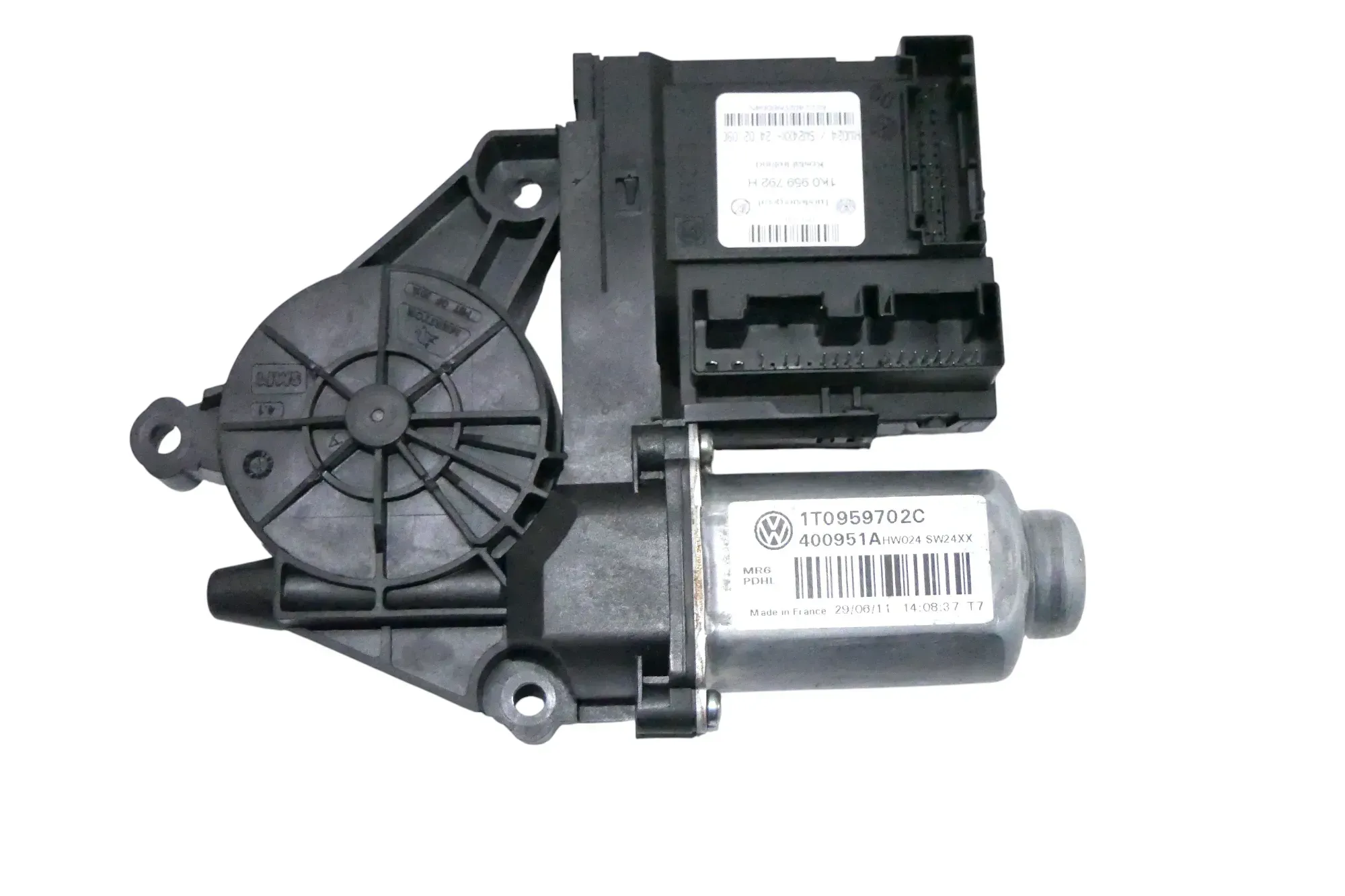 VW Touran Caddy 2k ektrischer Fensterheber Motor vorne rechts 1T0959702C - Bild 1