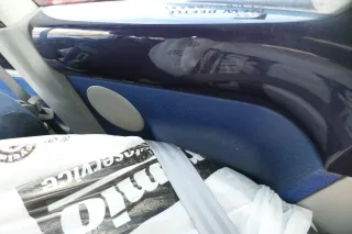 1x New Beetle 9C Seite Seitenverkleidung Verkleidung hinten rechts grau blau - Bild 3