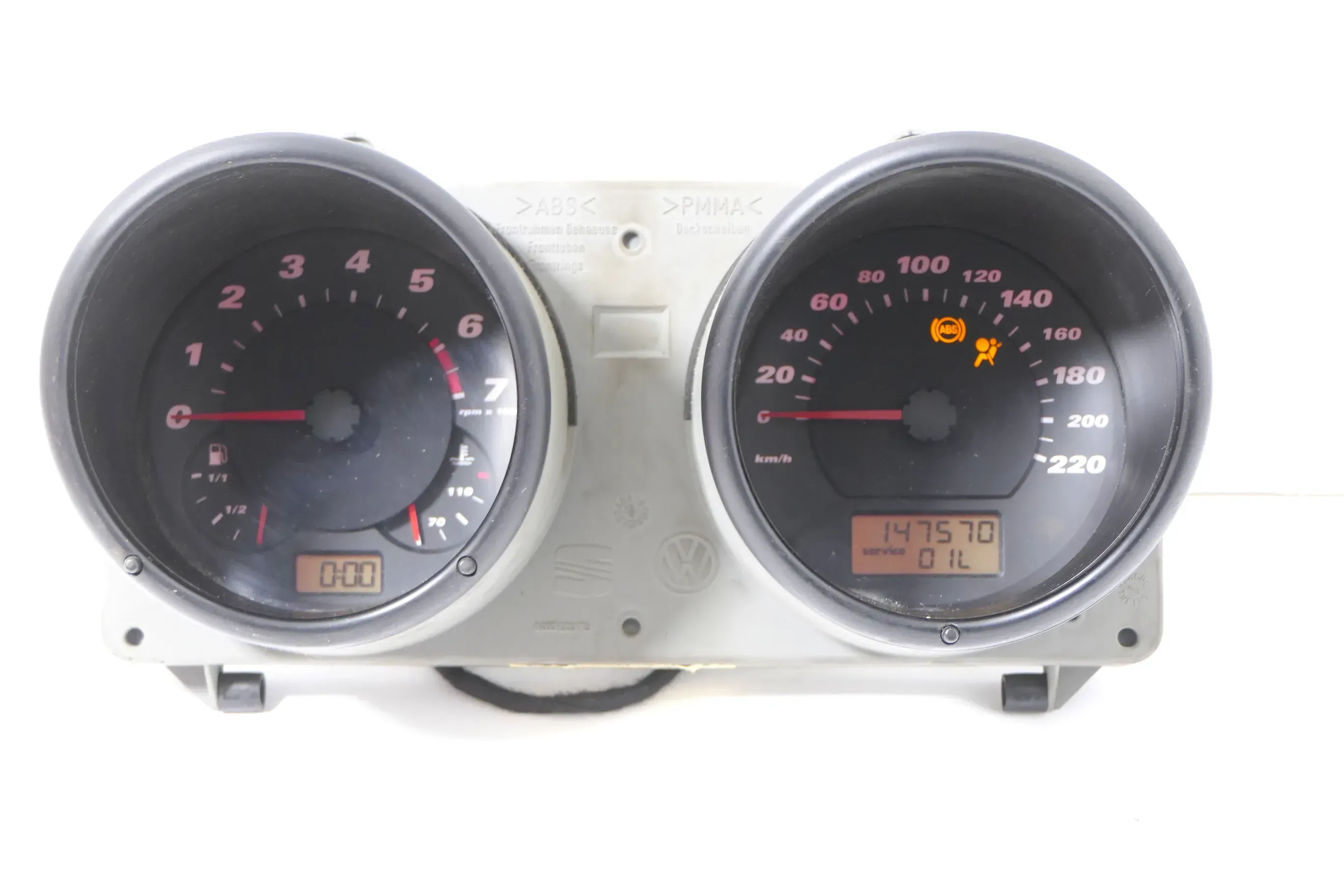 Seat Arosa Tacho Tachometer Kombiinstrument 147.000km 6H0920800 Benziner1.0 50PS - Bild 1