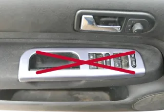 1x Golf 4 Bora Türverkleidung Verkleidung Tür vorne links 4/5-Türer schwarz - Bild 3