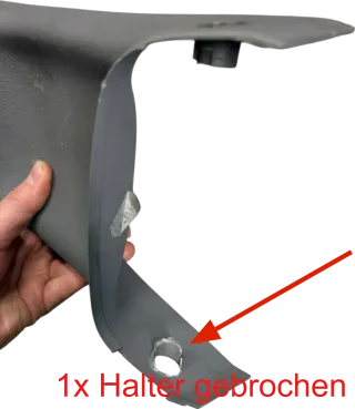VW Golf 4 Bora Mitteltunnel Aschenbecher hinten Verkleidung grau - Bild 2