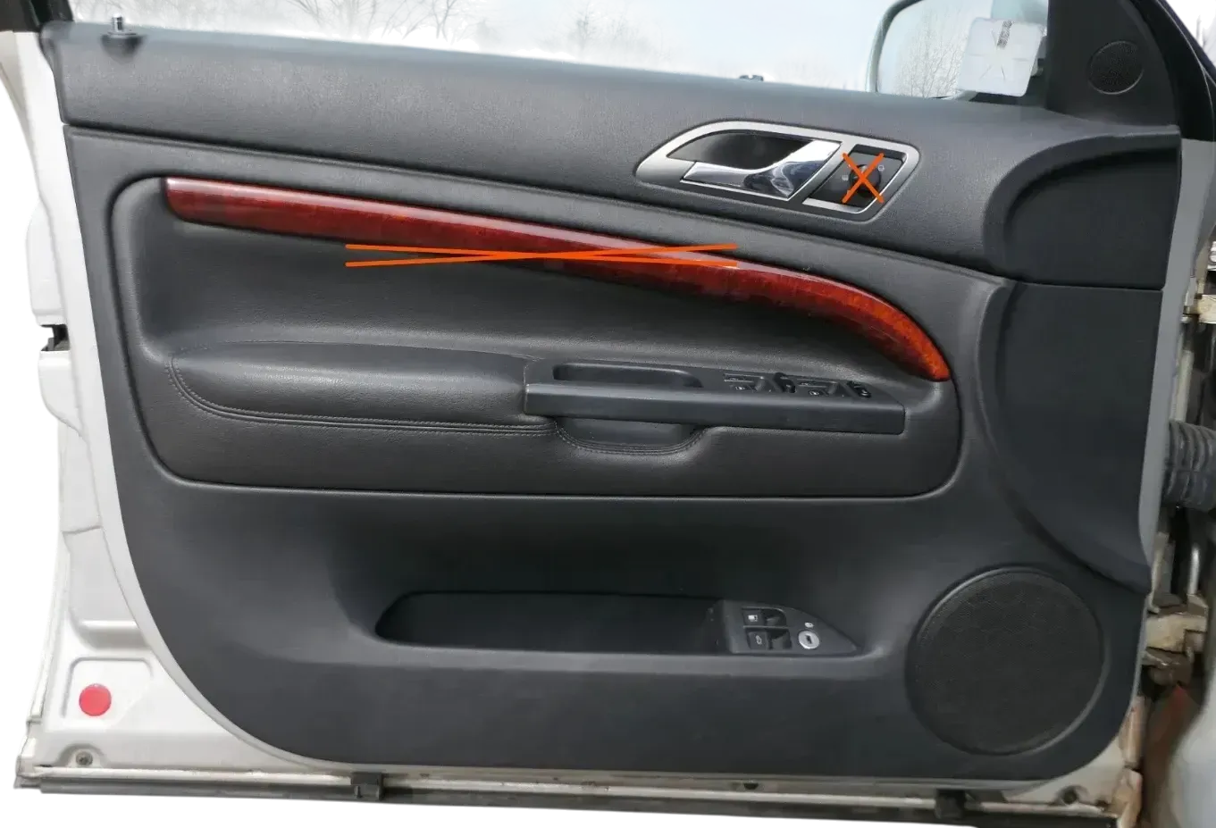 1x Skoda Superb 3U Türverkleidung Verkleidung Tür vorne links Leder onyx - Bild 1