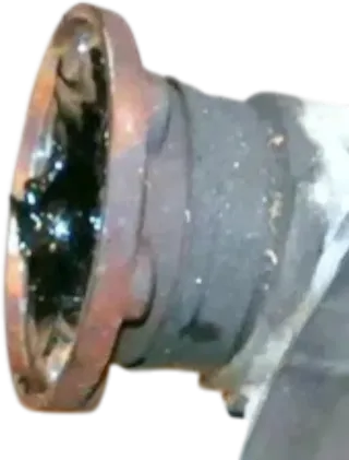 VW Polo 9N Ibiza Flanschwelle Flansch an Getriebe 02T409343 links - Bild 1