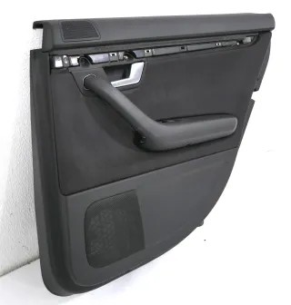 1x Audi A4 8E B6 Türverkleidung Verkleidung Tür hinten rechts Alcantara schwarz - Bild 4