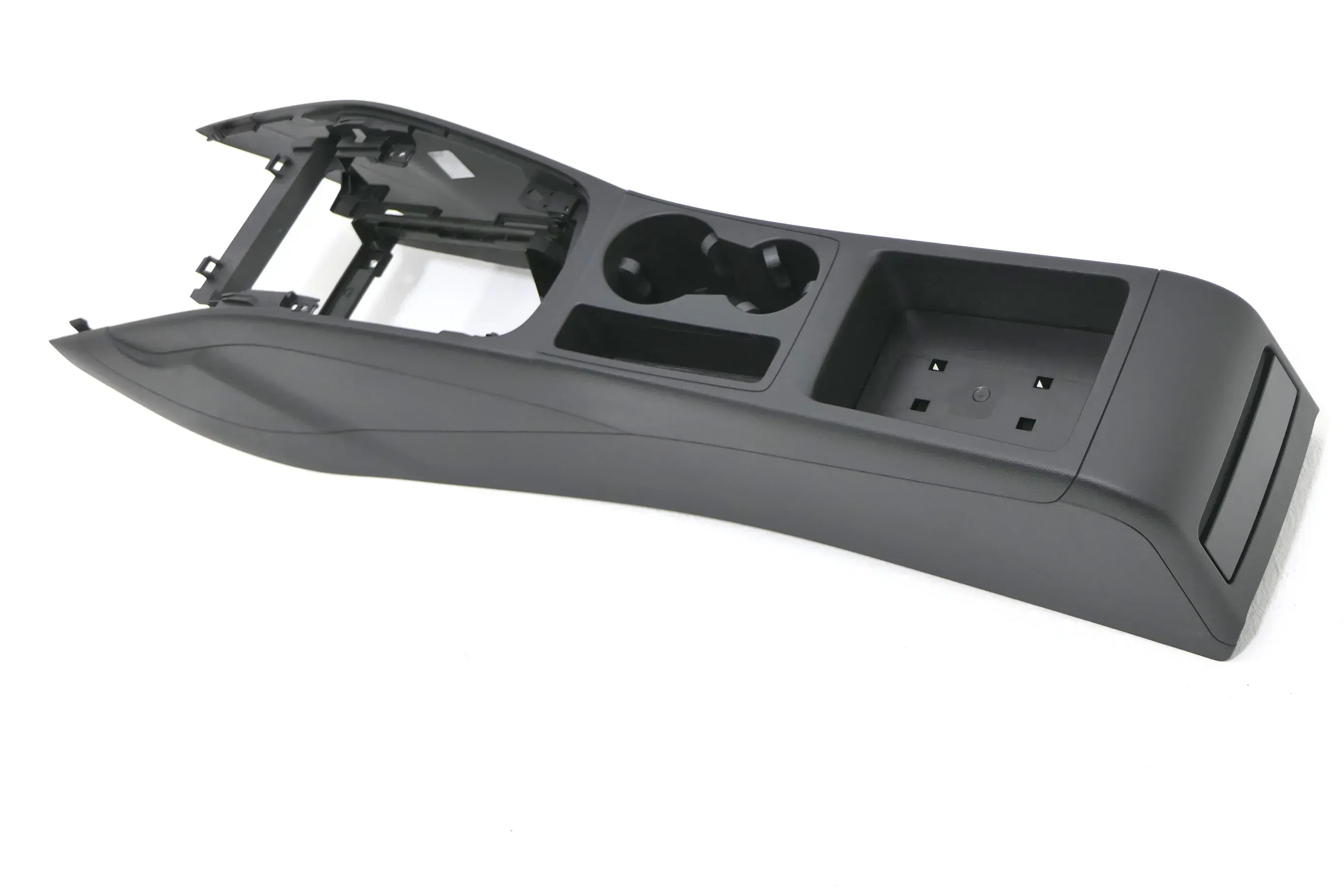 Audi A4 8E B8 8K Mitteltunnel hinten Verkleidung um Handbremse Konsole schwarz - Bild 1