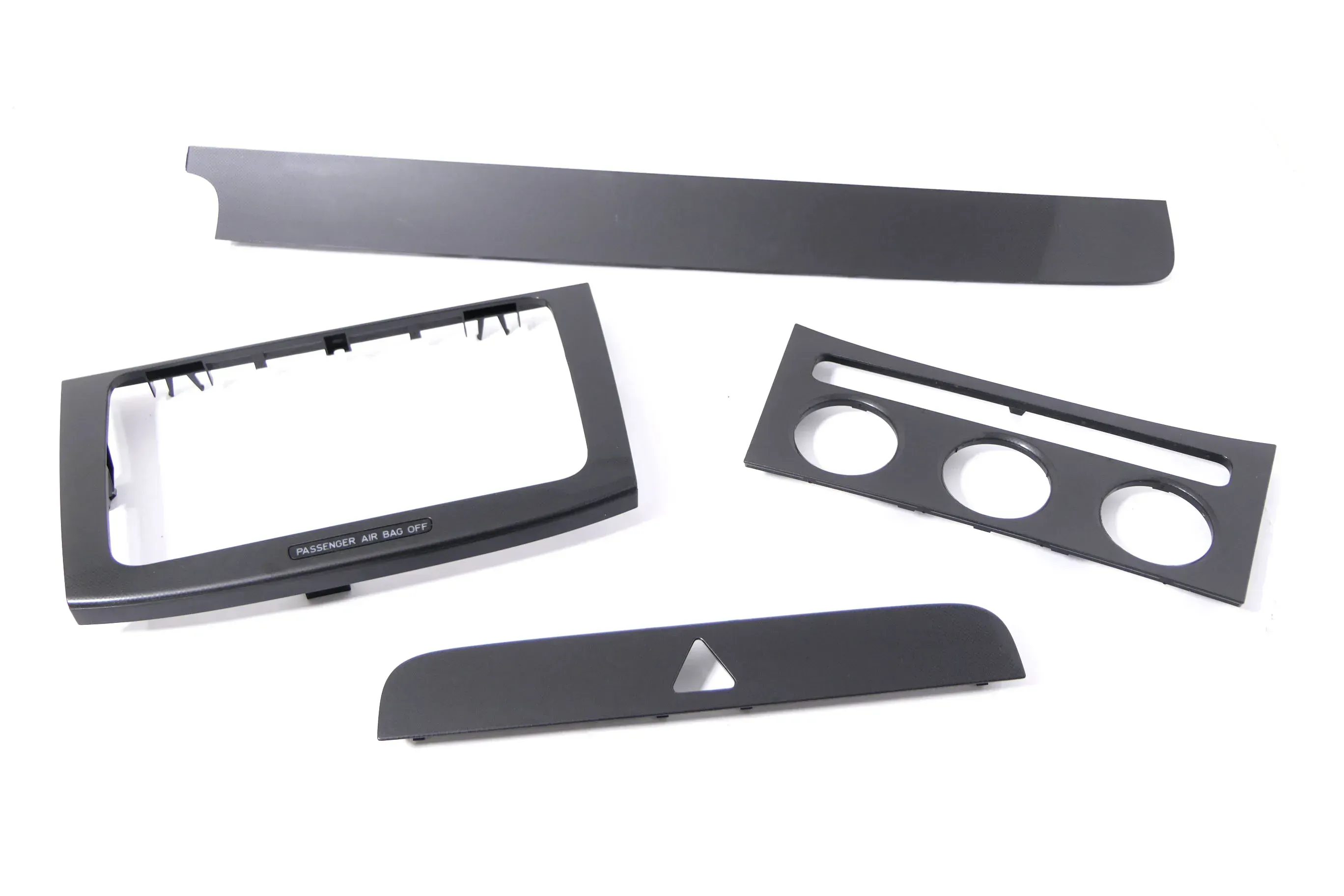 VW Passat 3C Mittelkonsole Verkleidung um Radio Abdeckung Dekor titan silber 45T - Bild 1