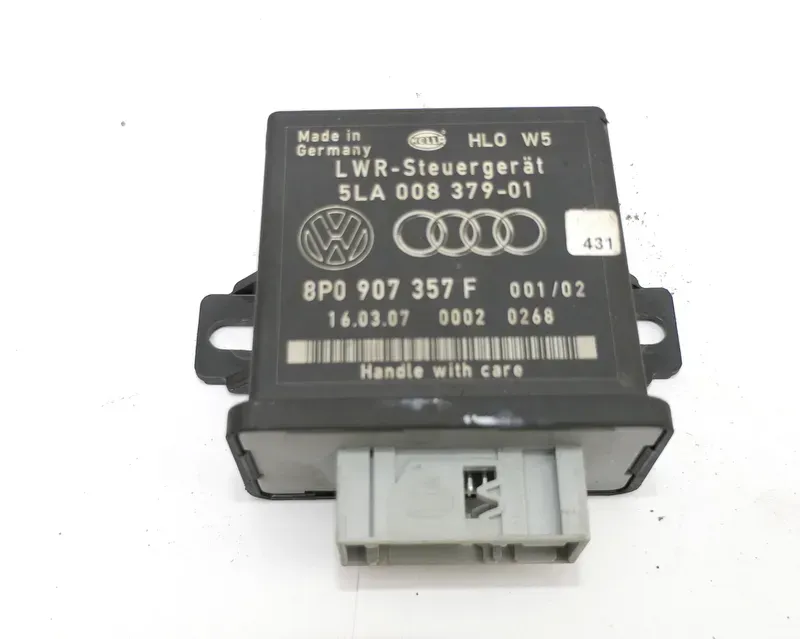 Audi A3 8P automatische Leuchtweitenregulierung LWR Steuergerät 8P0907357F - Bild 1