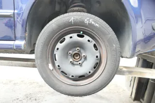 4x VW Polo 9N Felgen Reifen 165/70 R14 81T Sommerreifen 5jx14H2 ET35 ca. 6mm - Bild 1