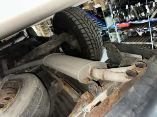 VW T4 Auspuff Endschalldämpfer Endtopf mitte 1.9 TDI AAB AJA ABL - Bild 1