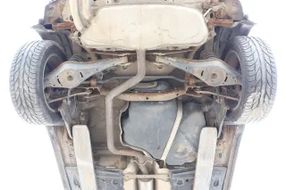 Audi A3 8P Auspuff Endtop Rohr + Mittelschal hinten 2,0 TDI 16V BKD AZV original - Bild 2