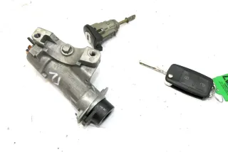 VW Golf 4 Bora Zündschloß + 1x Türschloß links mit 1x Schlüssel Funkschlüssel Tü - Bild 1