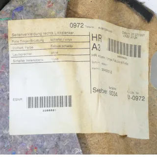 1x A3 8L Seitenverkleidung Seite Verkleidung recht hinten 2/3-Türer grau schiefe - Bild 6