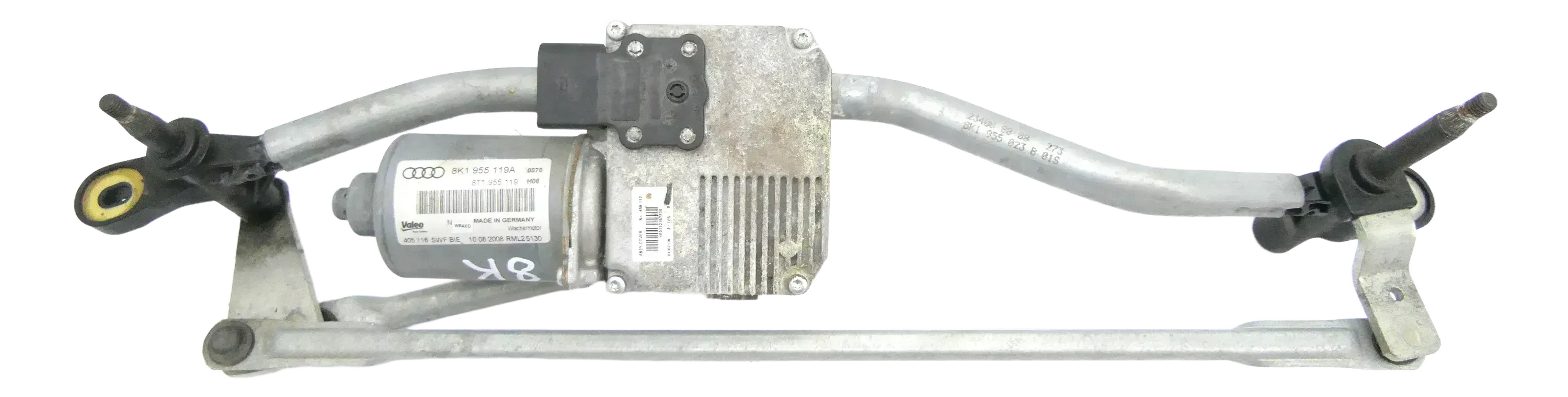 Audi A4 8K Wischergestänge Motor Gestänge Scheibenwischer vorne 8K1955119A - Bild 1