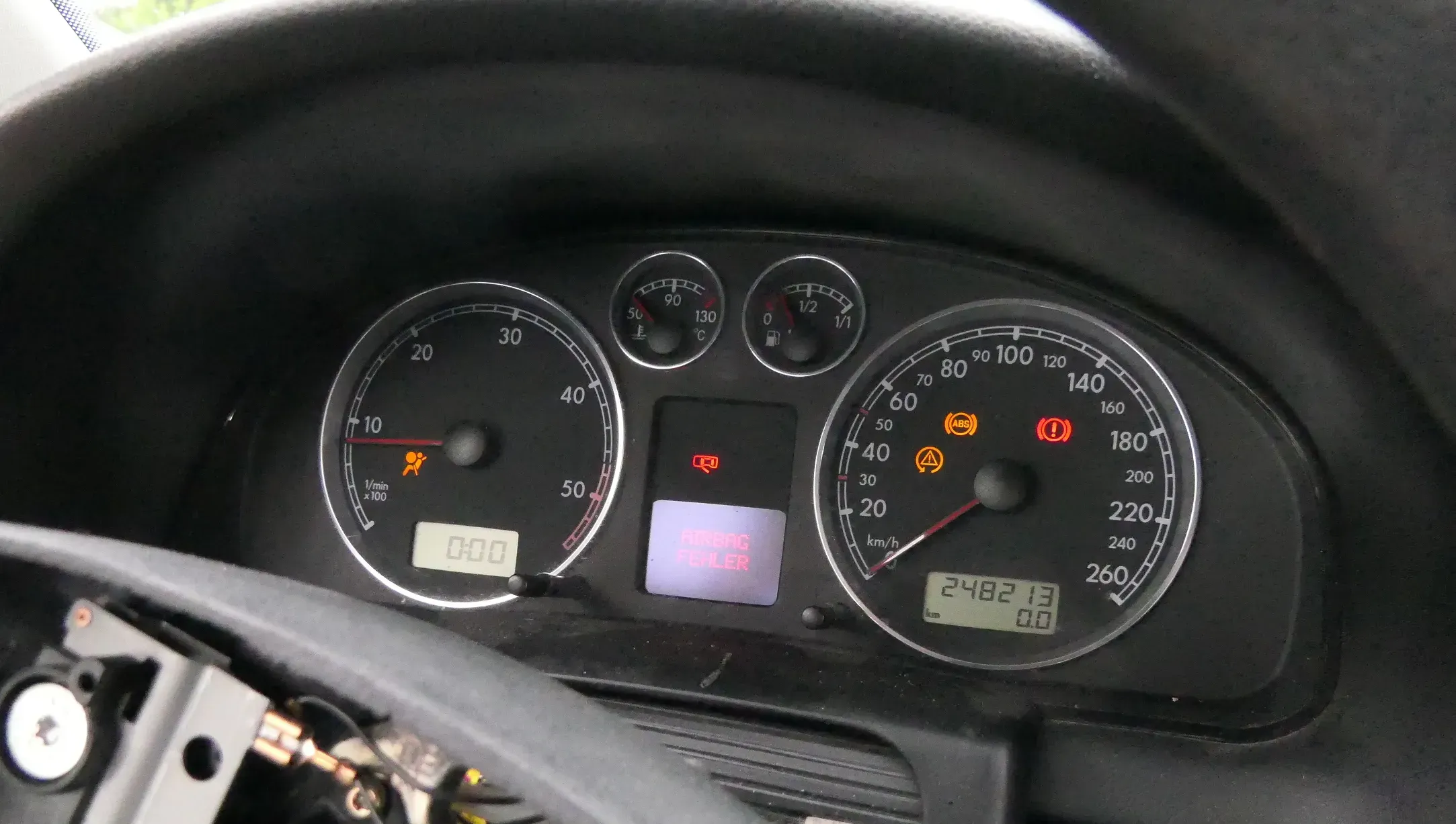 VW Passat 3BG Tacho Tachometer Kombiinstrument 248.000km 3B0920827A Diesel TDI - Bild 1