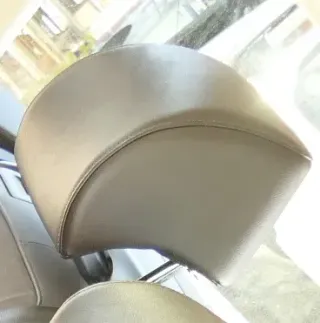 VW Passat 3C B7 Kopfstütze Sitz hinten rechts o. links Leder naturbraun braun 3A - Bild 1