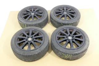 Audi A3 Q3 Alufelgen 225/45 ZR17 91W 7j x17 Zoll ET46 Reifen KBA 47637 RP4 - Bild 1