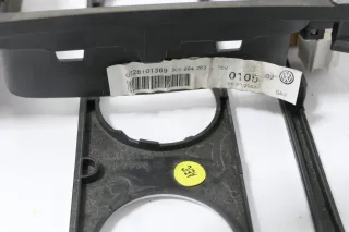 Passat 3C Mittelkonsole Verkleidung Klappe Abdeckung Dekor silber alu gebürstet - Bild 4