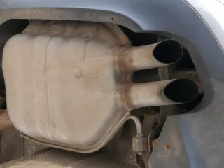 Octavia 1Z Auspuff hinten Endschalldämpfer Benziner MItteltopf Mitte 1,9 TDI  ## - Bild 3