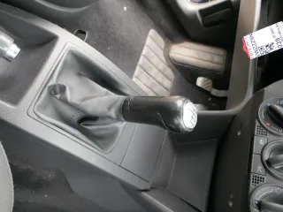 VW Polo 9N 9N3 Schaltknauf Schaltsack Schaltung 6Q1711113G Leder schwarz blaue - Bild 1