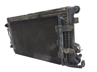VW Golf 4 Bora Lüfterzarge Lüfter Kühlerlüfter Klimaanlage Kühlerpaket Klima Küh - Bild 1