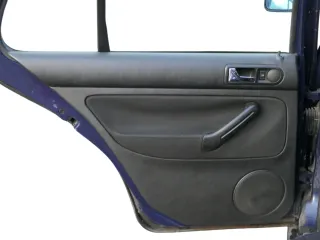 1x VW Golf 4 1J Limousine Türverkleidung Verkleidung Tür hinten links schwarz - Bild 1