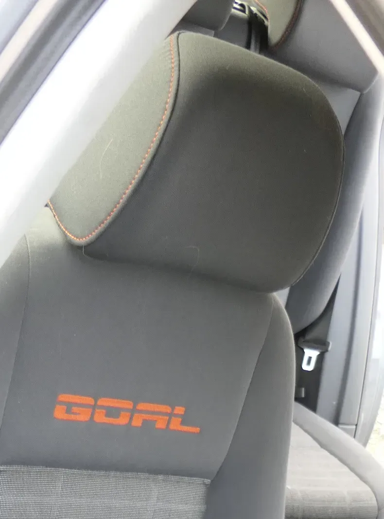 VW Golf Plus 5M 5 1K Kopfstützen Kopfstütze vorne rechts links orange Nähte GOAL - Bild 1