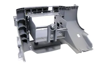 Skoda Fabia 6Y Mittelkonsole Verkleidung um Radio schwarz 6Y1858089A 63L - Bild 3