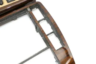 VW Passat 3B Mittelkonsole Verkleidung Optik Dekor Navi Holz zebrano br Türgriff - Bild 2