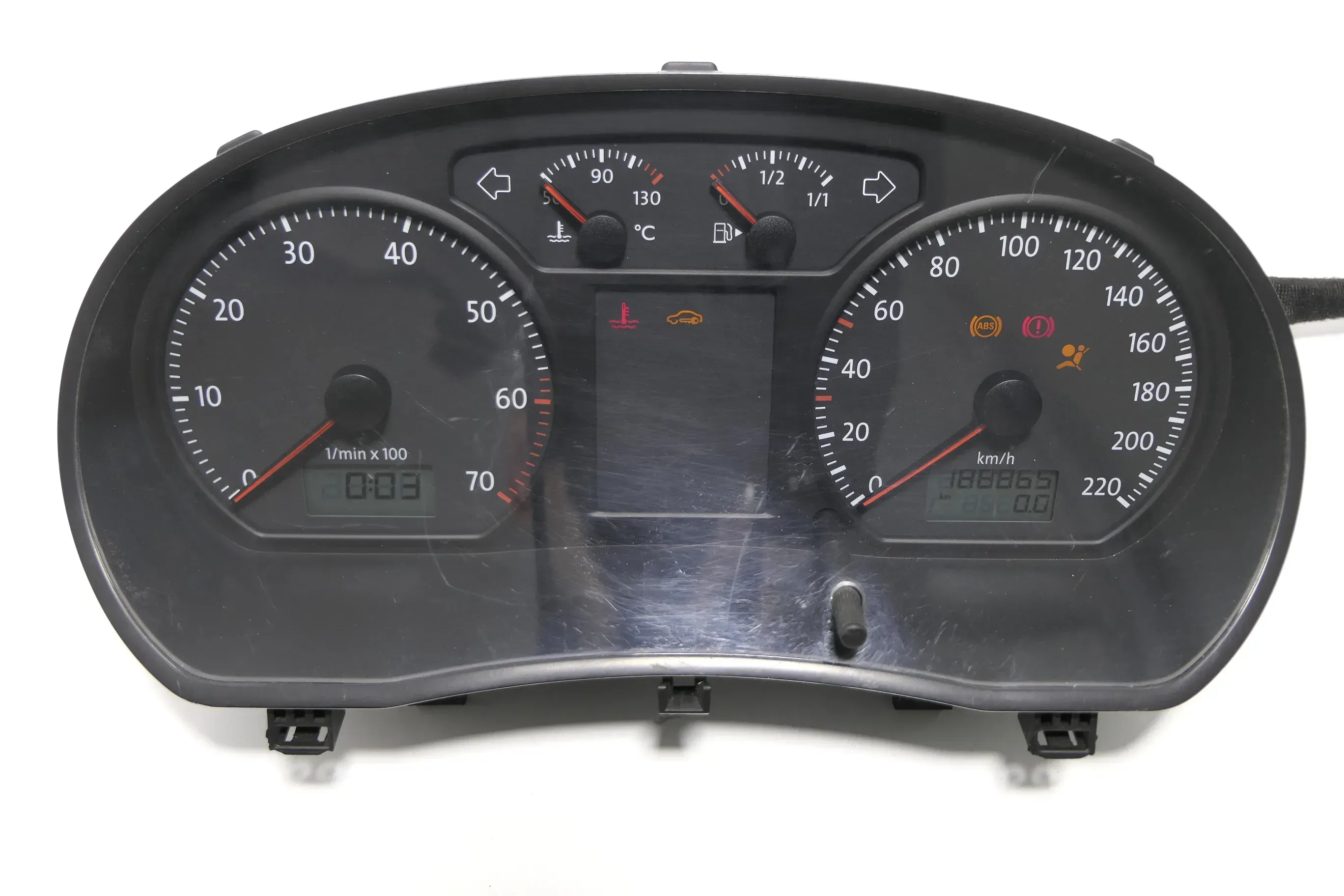 VW Polo 9N Tacho Tachometer Kombiinstrument 188.000km 6Q0920803 1,4 55kw 75PS - Bild 1