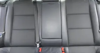A6 4F C6 Sitz Rückbank Rücksitzbank hinten 3-Punkt-Gurt schwarz Leder Perlna kla - Bild 4