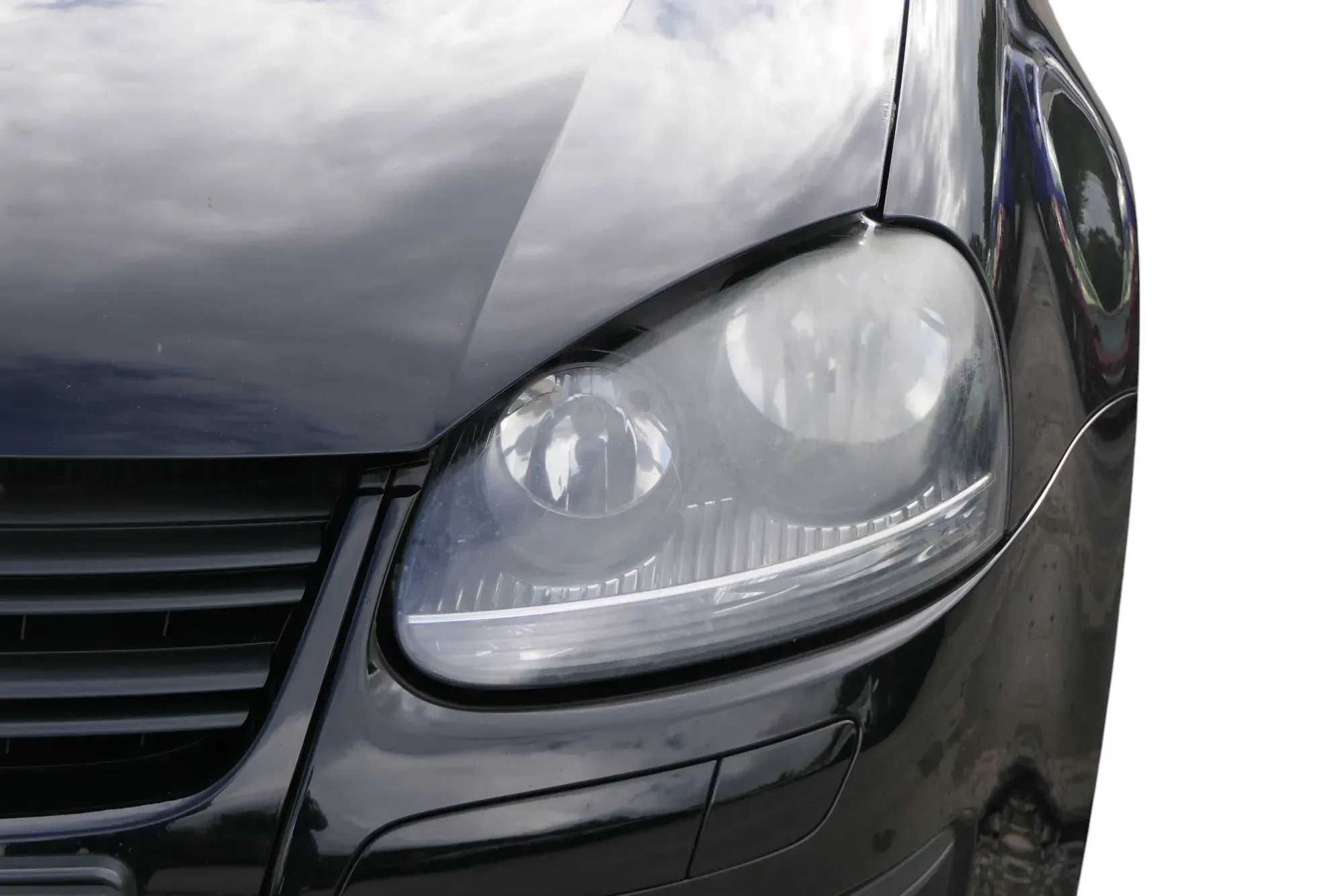 VW Golf 5 V Scheinwerfer links vorne 1K6941029T (KEIN XENON!) schwarz GTI GT GTD - Bild 1