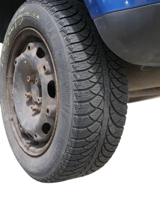 4x Polo 6R 9N Ibiza Felgen 185/60 R14 Winterreifen M+S 6jx15 ET38 Reifen 4-5mm - Bild 4