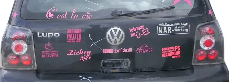 2x VW  Lupo Arosa Rückleuchten Heckleuchten Sport Tuning   E4 - Bild 1