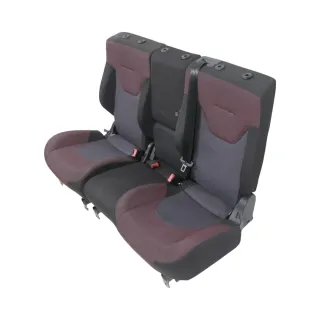 Altea 5P XL Sitz Sitze hinten Rückbank Rücksitzbank 3 Punkt Lehne rot schwarz - Bild 2