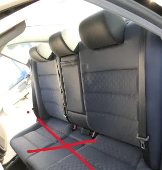 Audi A6 4B Limousine Rückbank Rücksitzbank Sitz Rücksitz 3 Punkt Gurt - Bild 4