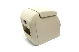 VW Eos 1F Mittelarmlehne Armlehne Fach Lehne Mittelkonsole beige besch 95T - Bild 5