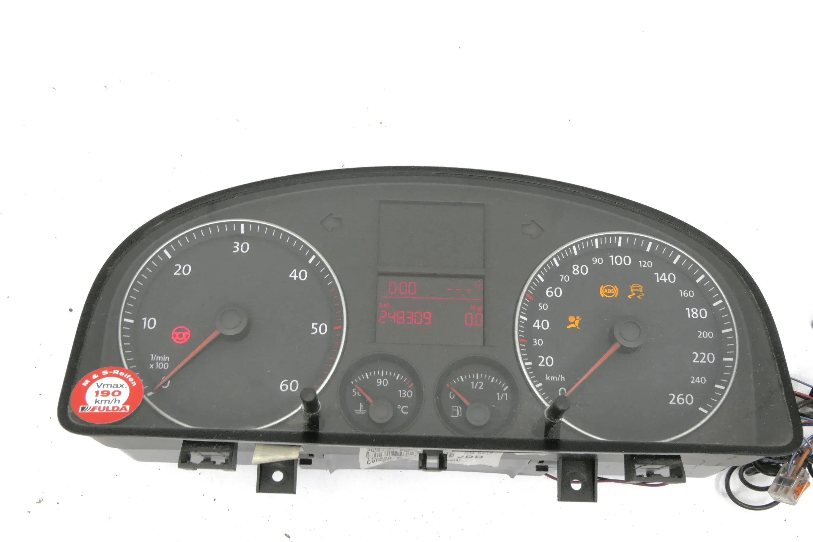 VW Touran Caddy 2K Tacho Tachometer Kombiinstrument 1T0920851C TDI BLS 248.000km - Bild 1
