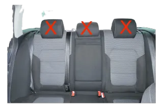 VW Passat 3C B7 Kombi Sitz Rückbank Rücksitzbank Sitze Lehne schwarz Ski durchre - Bild 1