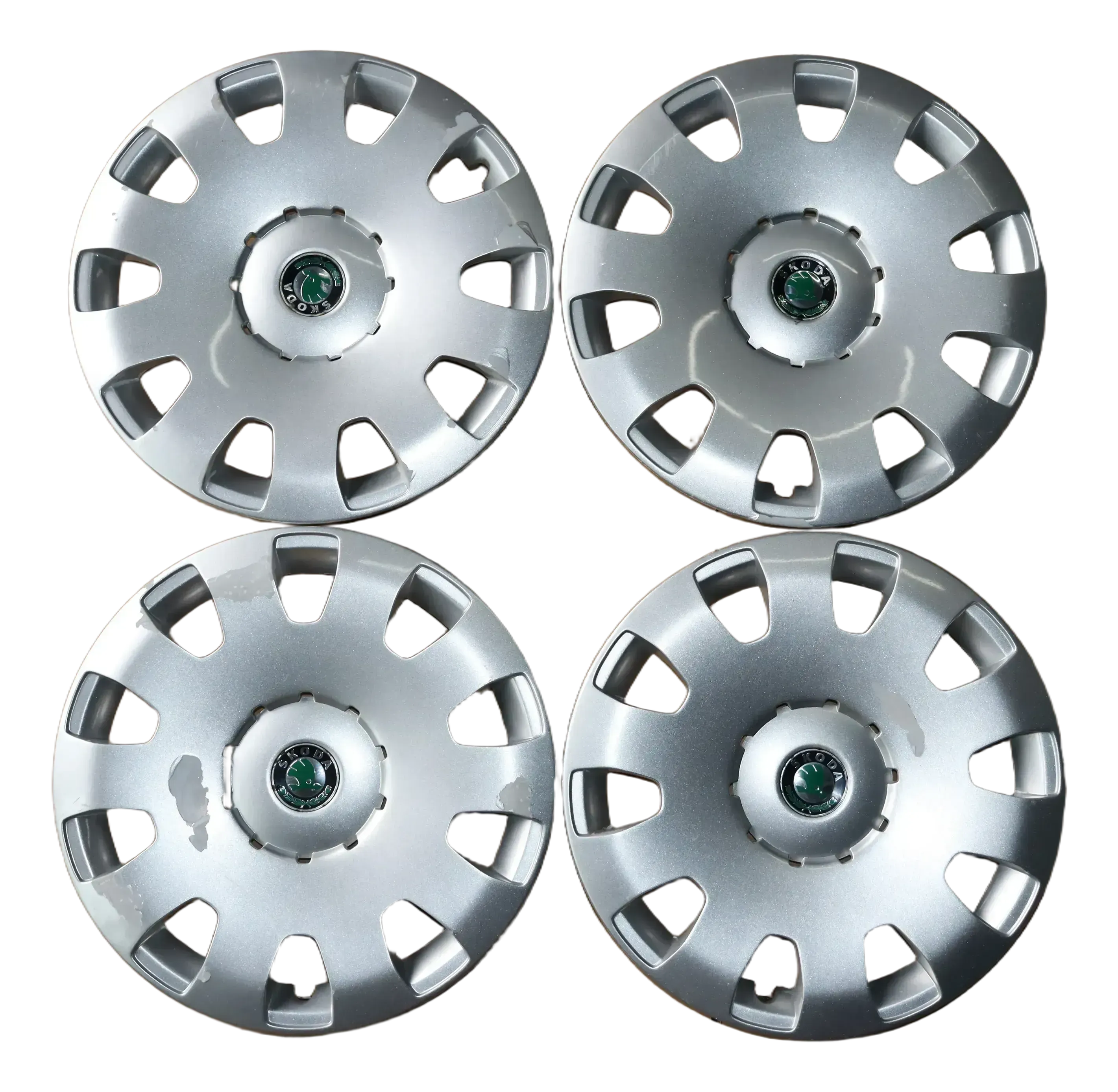 4 x Stück Original Skoda Octavia 1U Radzierkappe Radkappe 15 Zoll 1U0601147G - Bild 1