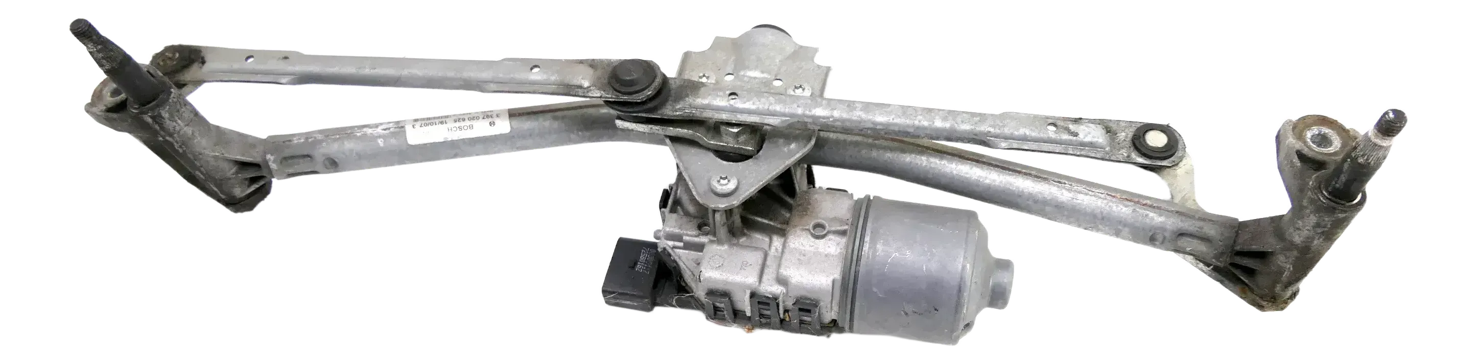 VW Polo 9N 9N3 Wischermotor Wischer Motor mit Gestänge 6Q1955119A vorn - Bild 1